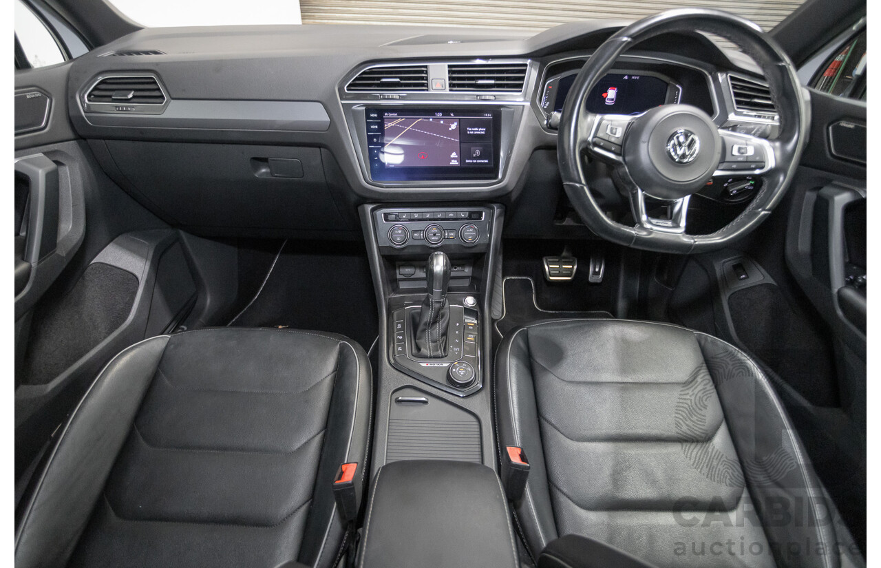 10/2019 Volkswagen Tiguan 132 TSI R-Line Edition (AWD) 5NA MY19 4D Wagon Pure White Turbo 2.0L