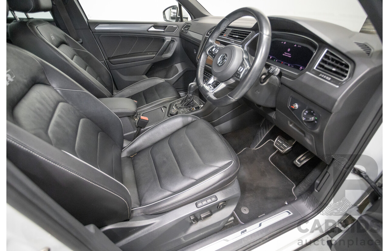 10/2019 Volkswagen Tiguan 132 TSI R-Line Edition (AWD) 5NA MY19 4D Wagon Pure White Turbo 2.0L