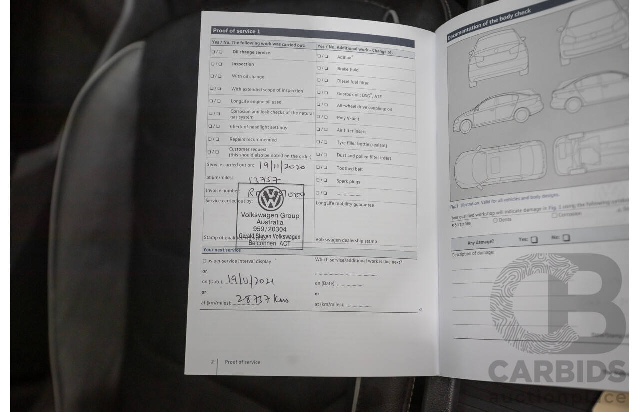 10/2019 Volkswagen Tiguan 132 TSI R-Line Edition (AWD) 5NA MY19 4D Wagon Pure White Turbo 2.0L