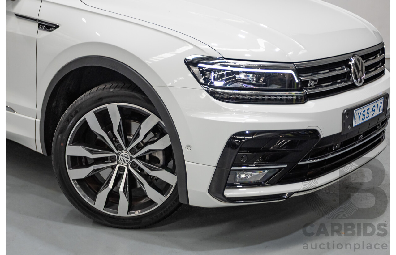 10/2019 Volkswagen Tiguan 132 TSI R-Line Edition (AWD) 5NA MY19 4D Wagon Pure White Turbo 2.0L