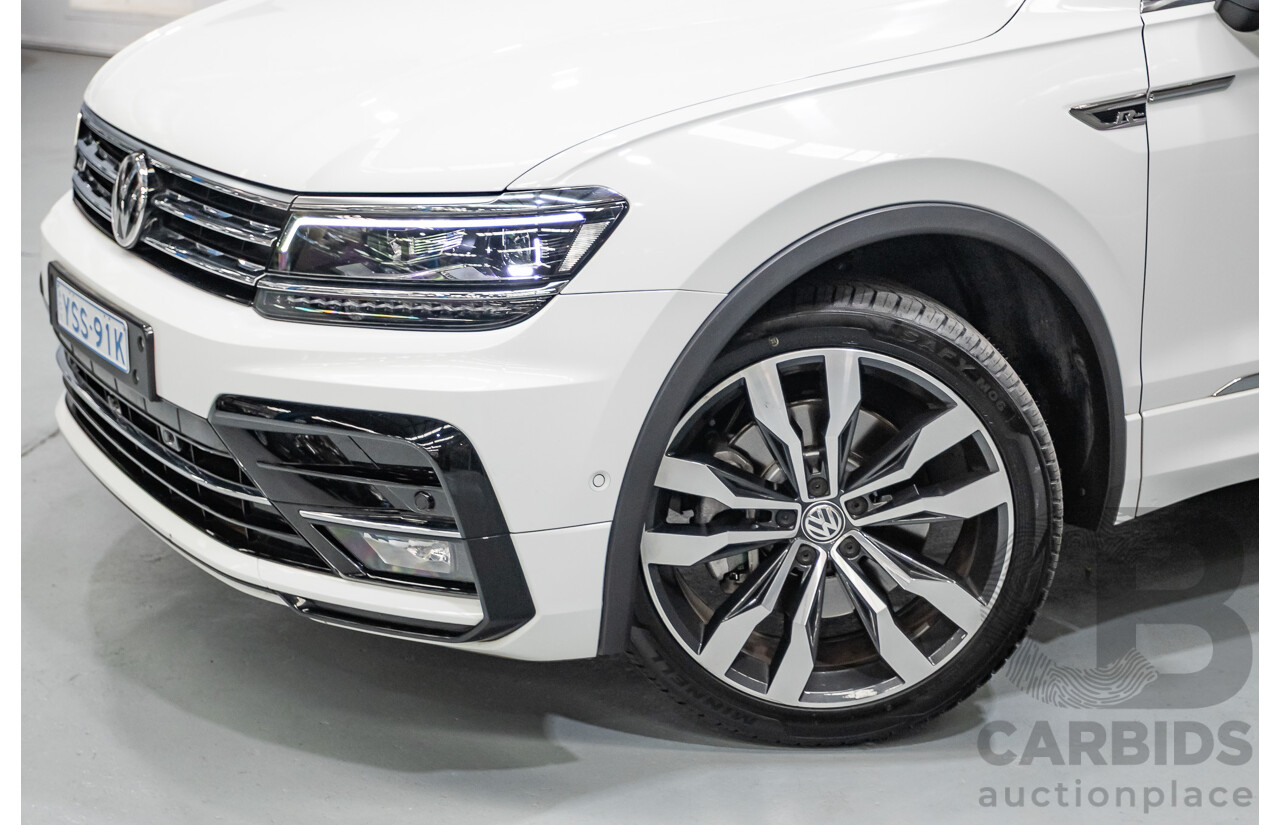 10/2019 Volkswagen Tiguan 132 TSI R-Line Edition (AWD) 5NA MY19 4D Wagon Pure White Turbo 2.0L