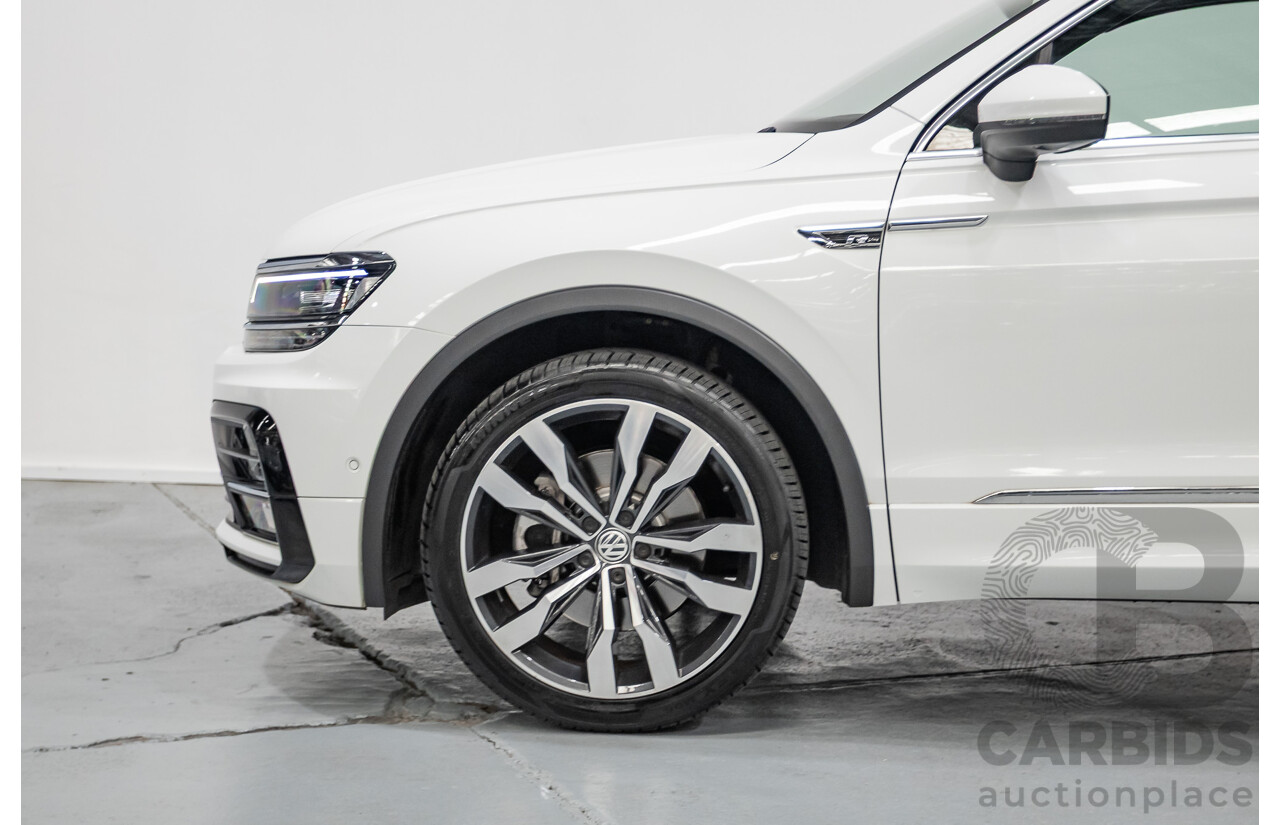 10/2019 Volkswagen Tiguan 132 TSI R-Line Edition (AWD) 5NA MY19 4D Wagon Pure White Turbo 2.0L