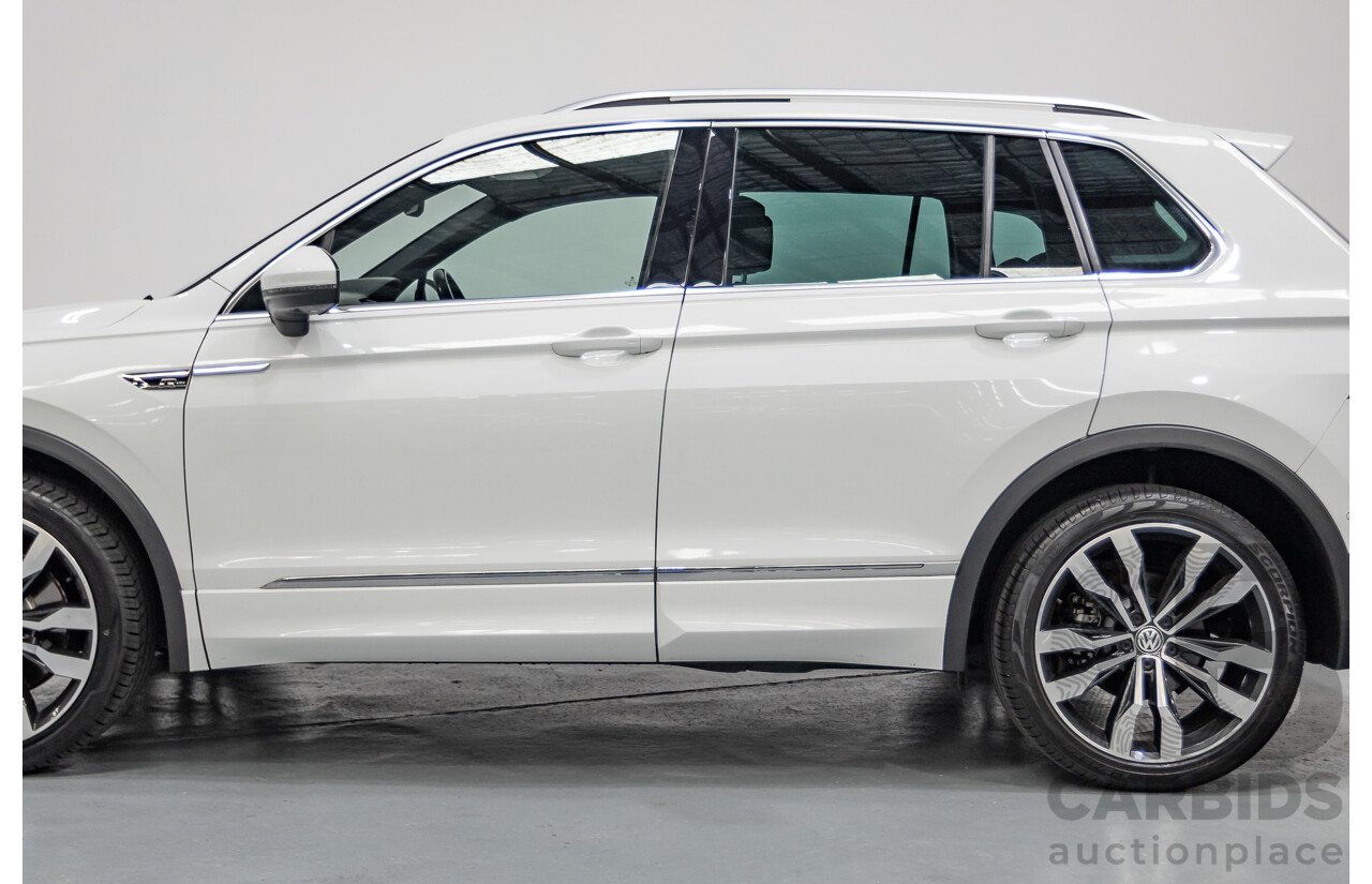 10/2019 Volkswagen Tiguan 132 TSI R-Line Edition (AWD) 5NA MY19 4D Wagon Pure White Turbo 2.0L