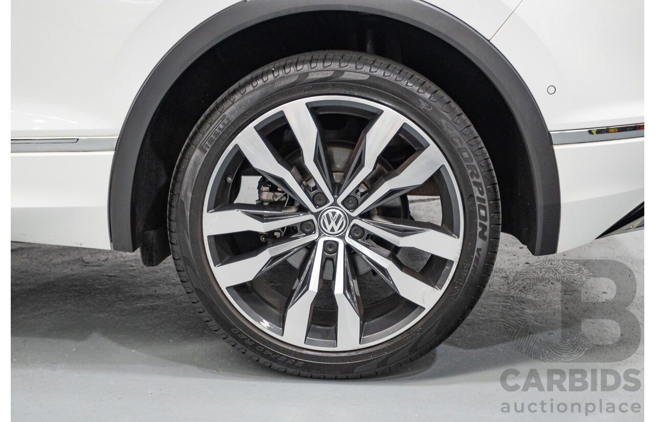 10/2019 Volkswagen Tiguan 132 TSI R-Line Edition (AWD) 5NA MY19 4D Wagon Pure White Turbo 2.0L