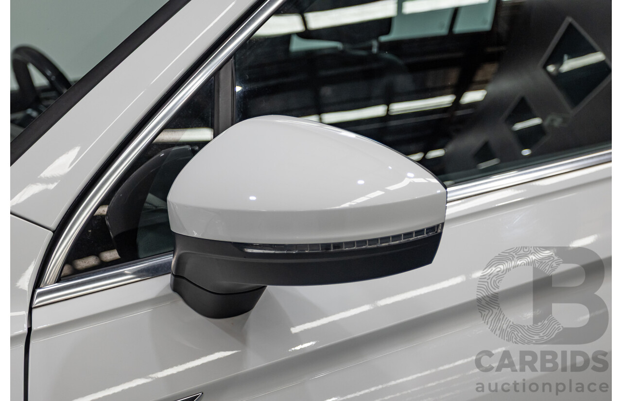 10/2019 Volkswagen Tiguan 132 TSI R-Line Edition (AWD) 5NA MY19 4D Wagon Pure White Turbo 2.0L