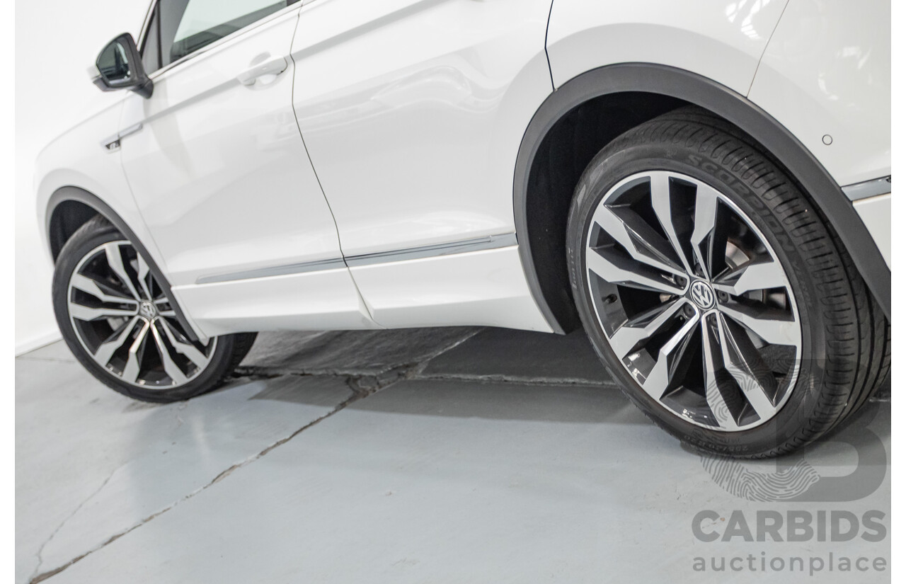 10/2019 Volkswagen Tiguan 132 TSI R-Line Edition (AWD) 5NA MY19 4D Wagon Pure White Turbo 2.0L