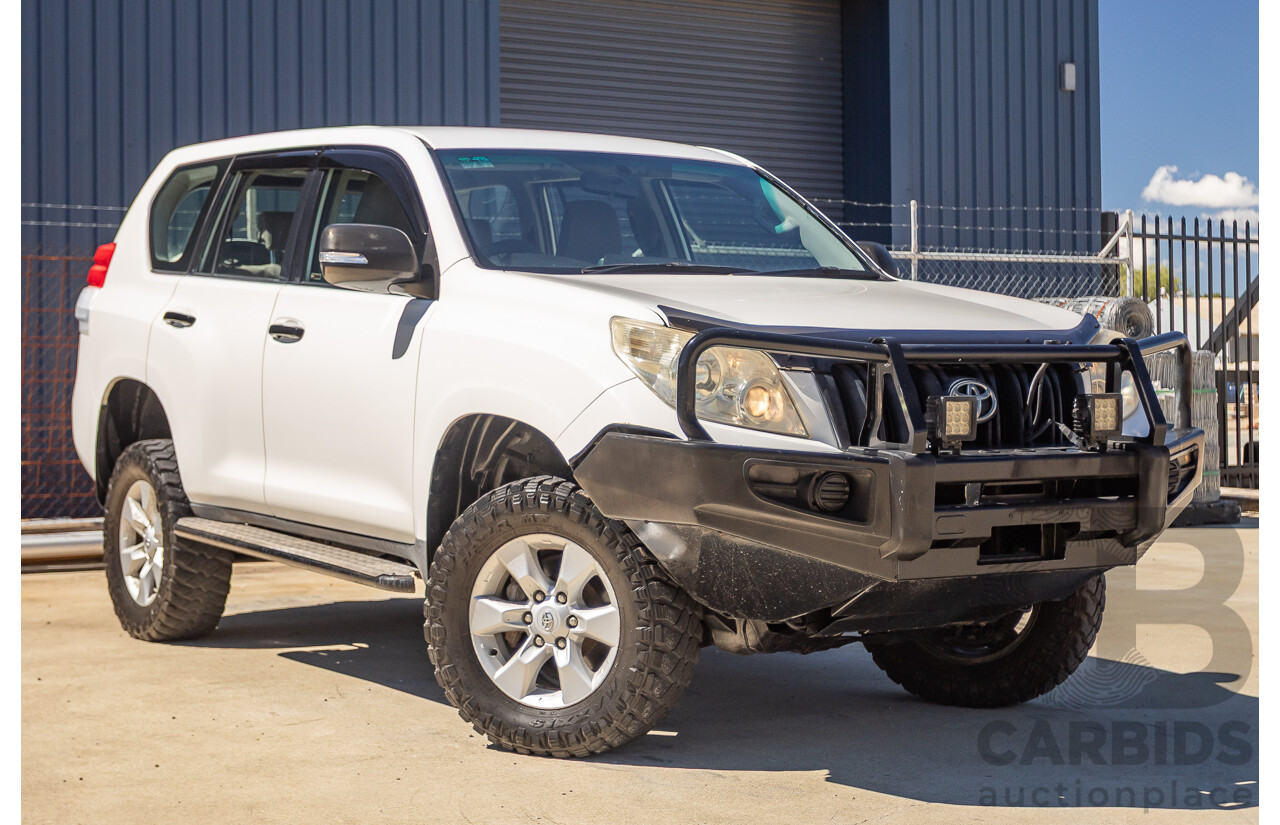 8/2010 Toyota Landcruiser Prado GX (4x4) KDJ150R 4d Wagon White 3.0L