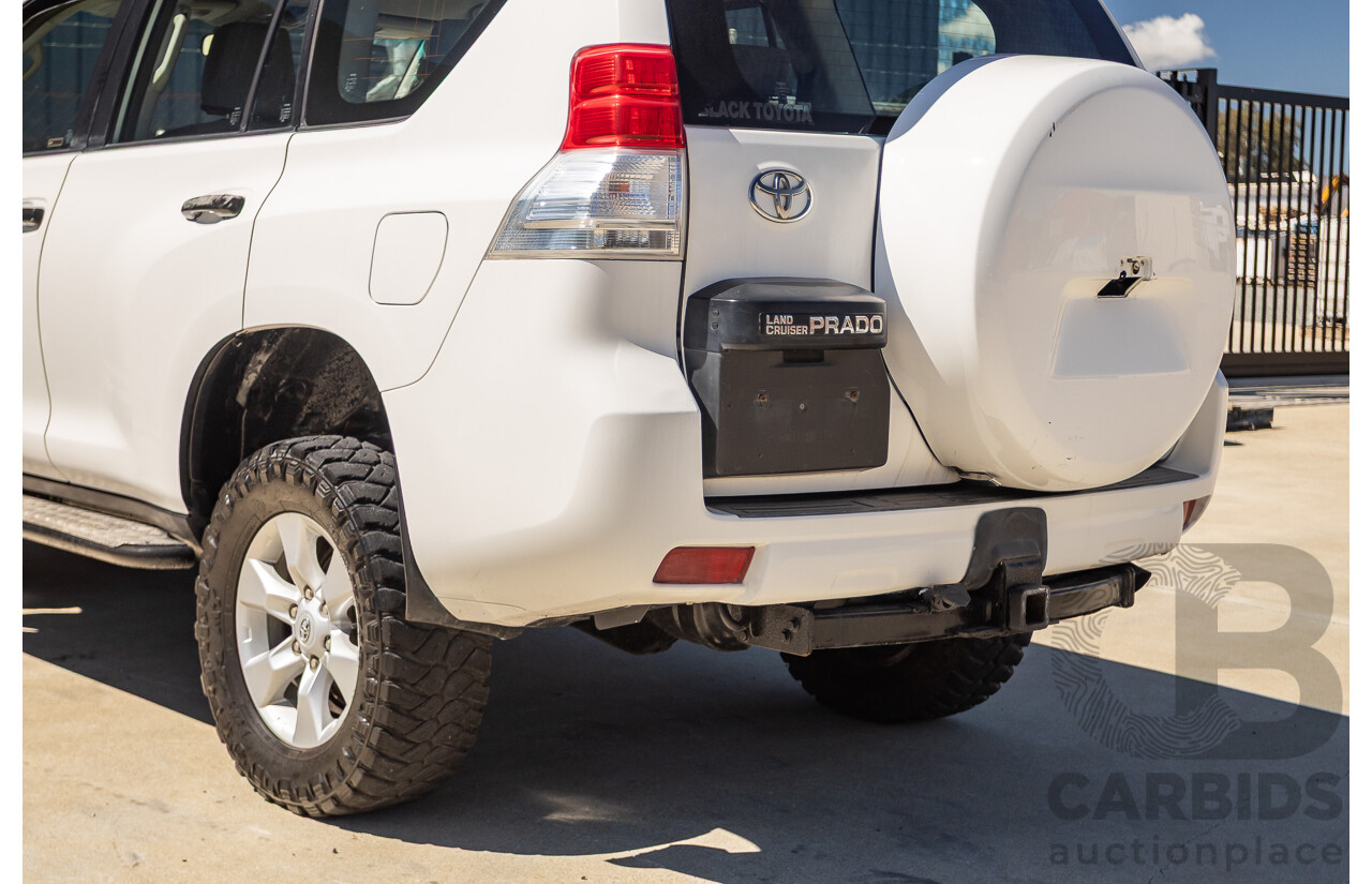 8/2010 Toyota Landcruiser Prado GX (4x4) KDJ150R 4d Wagon White 3.0L