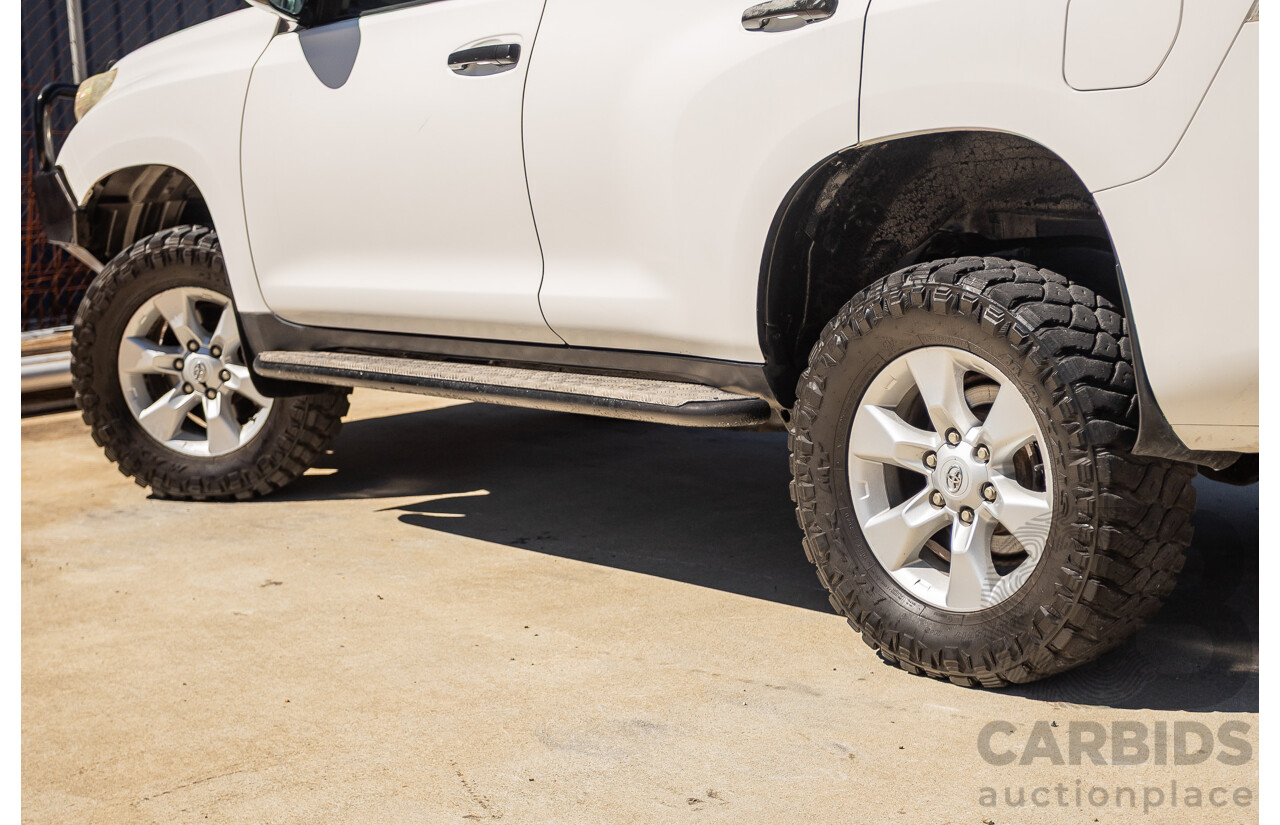 8/2010 Toyota Landcruiser Prado GX (4x4) KDJ150R 4d Wagon White 3.0L
