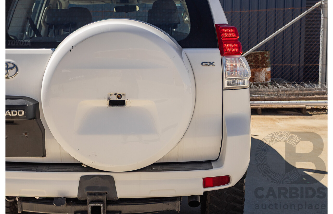 8/2010 Toyota Landcruiser Prado GX (4x4) KDJ150R 4d Wagon White 3.0L