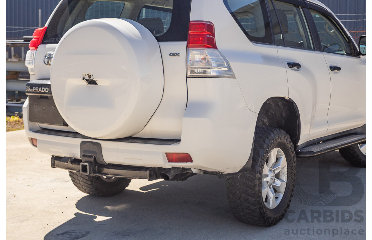 8/2010 Toyota Landcruiser Prado GX (4x4) KDJ150R 4d Wagon White 3.0L