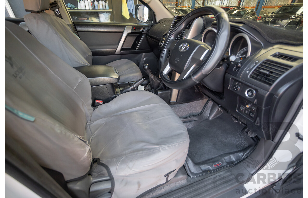 8/2010 Toyota Landcruiser Prado GX (4x4) KDJ150R 4d Wagon White 3.0L