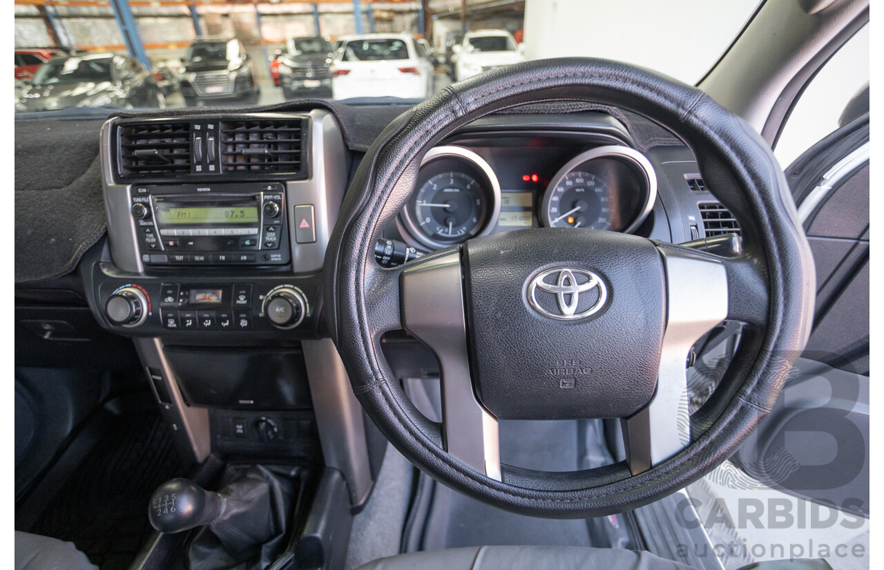 8/2010 Toyota Landcruiser Prado GX (4x4) KDJ150R 4d Wagon White 3.0L