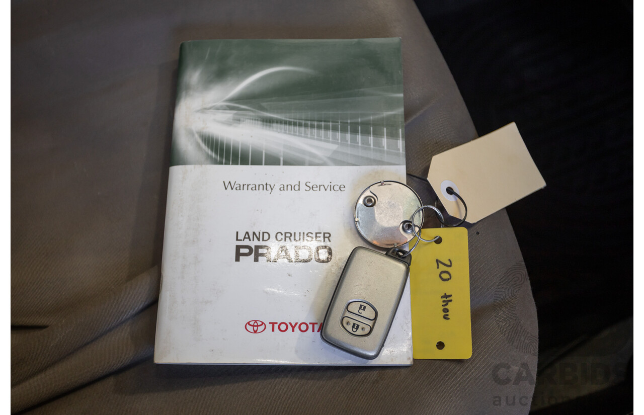 8/2010 Toyota Landcruiser Prado GX (4x4) KDJ150R 4d Wagon White 3.0L