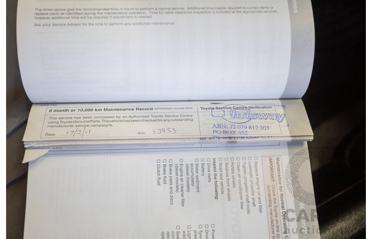 8/2010 Toyota Landcruiser Prado GX (4x4) KDJ150R 4d Wagon White 3.0L