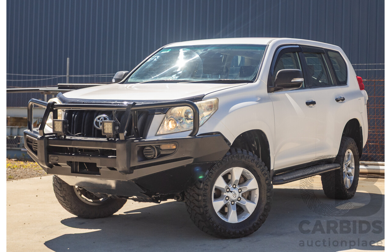 8/2010 Toyota Landcruiser Prado GX (4x4) KDJ150R 4d Wagon White 3.0L