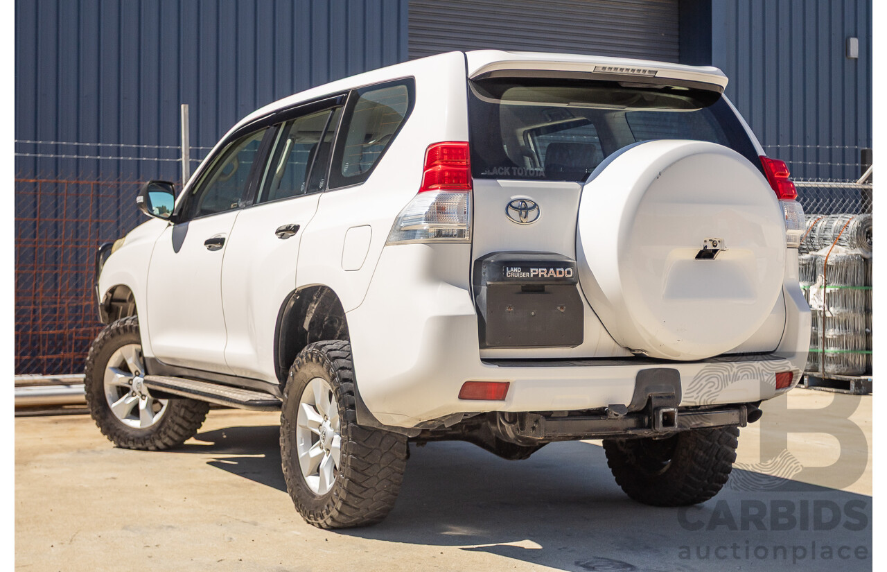 8/2010 Toyota Landcruiser Prado GX (4x4) KDJ150R 4d Wagon White 3.0L