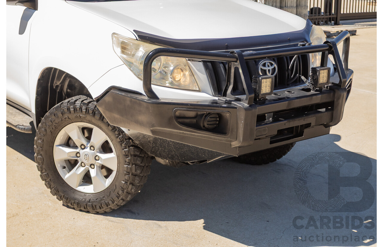 8/2010 Toyota Landcruiser Prado GX (4x4) KDJ150R 4d Wagon White 3.0L