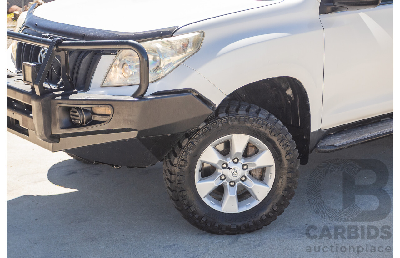 8/2010 Toyota Landcruiser Prado GX (4x4) KDJ150R 4d Wagon White 3.0L