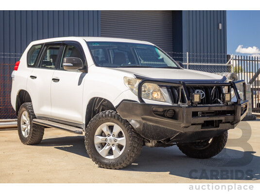 8/2010 Toyota Landcruiser Prado GX (4x4) KDJ150R 4d Wagon White 3.0L