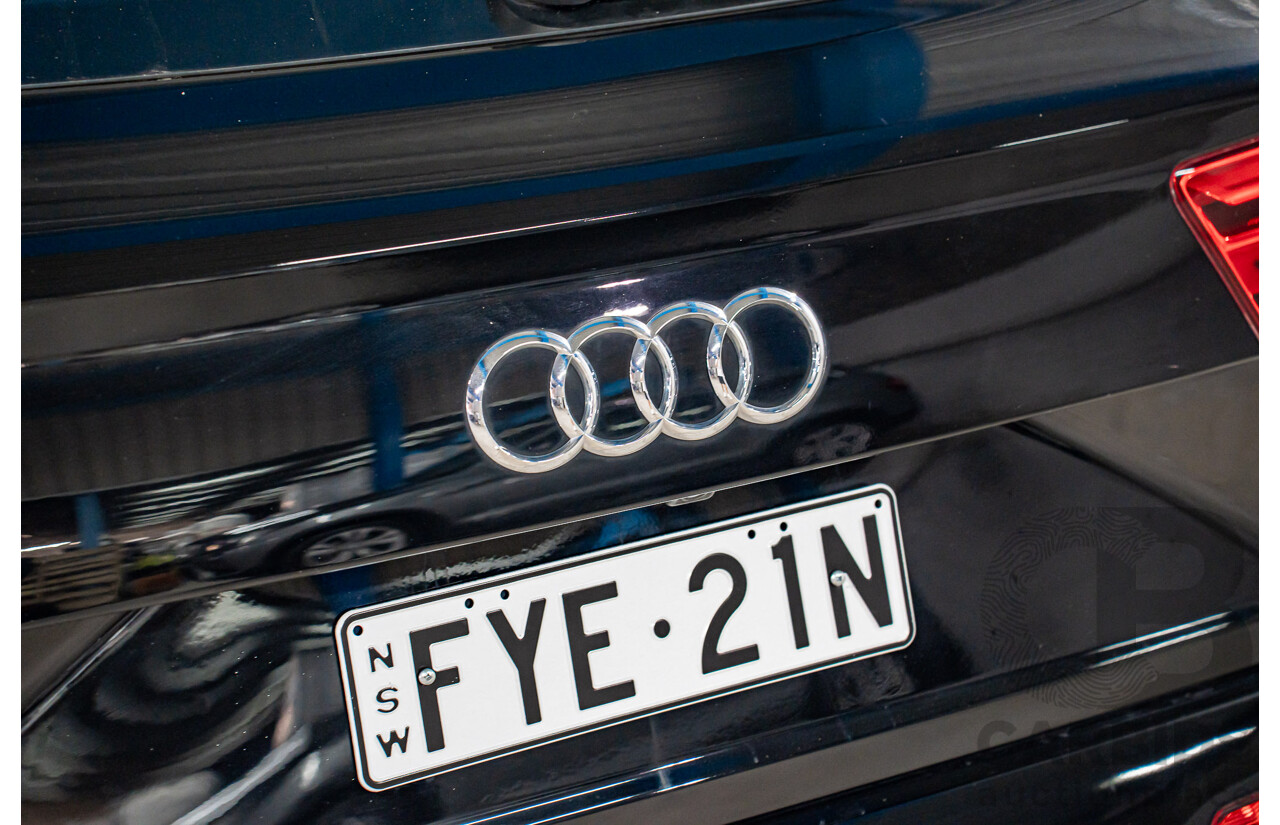 08/2017 Audi Q7 3.0 TDI Quattro (160kW AWD) 4M MY17 4d Wagon Brilliant Black Turbo Diesel V6 3.0L