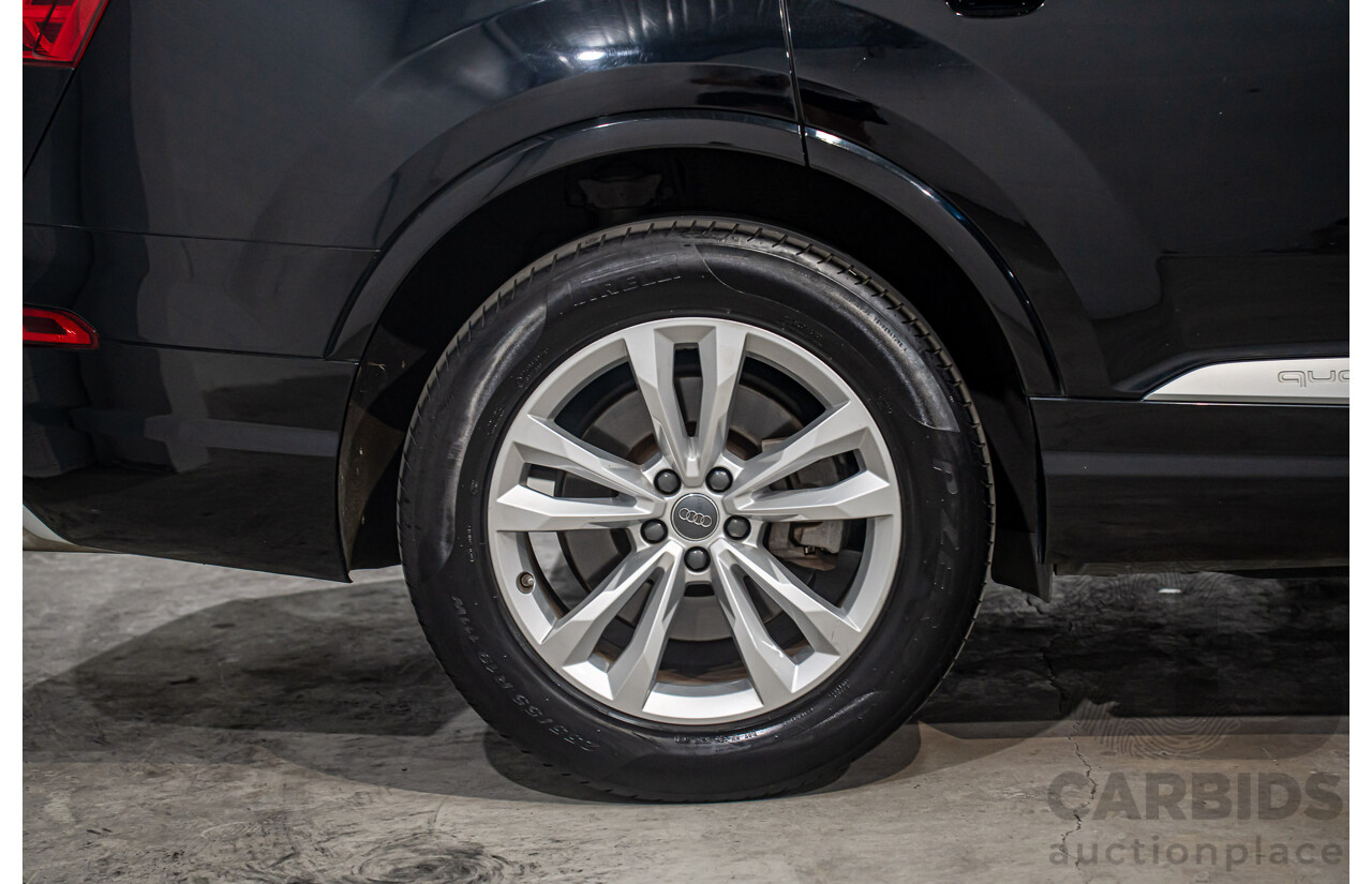 08/2017 Audi Q7 3.0 TDI Quattro (160kW AWD) 4M MY17 4d Wagon Brilliant Black Turbo Diesel V6 3.0L