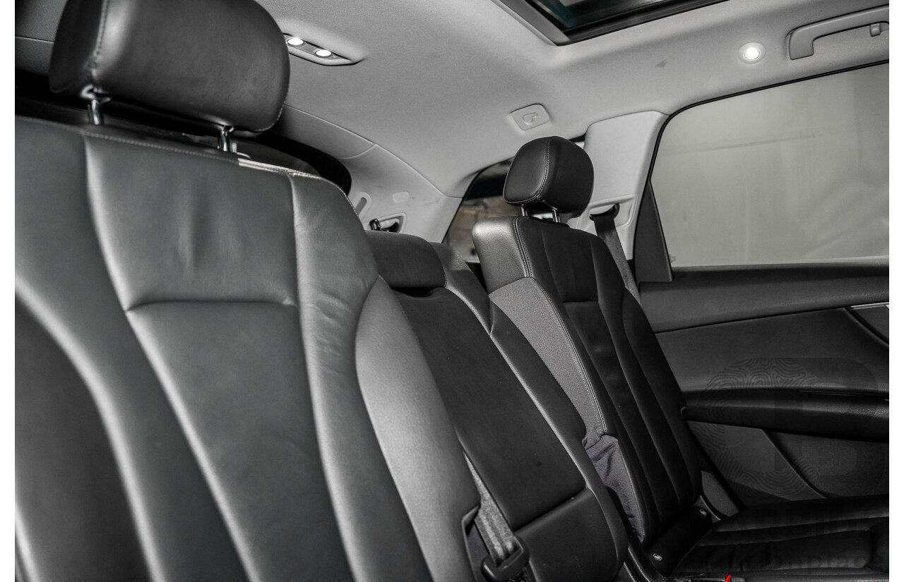 08/2017 Audi Q7 3.0 TDI Quattro (160kW AWD) 4M MY17 4d Wagon Brilliant Black Turbo Diesel V6 3.0L