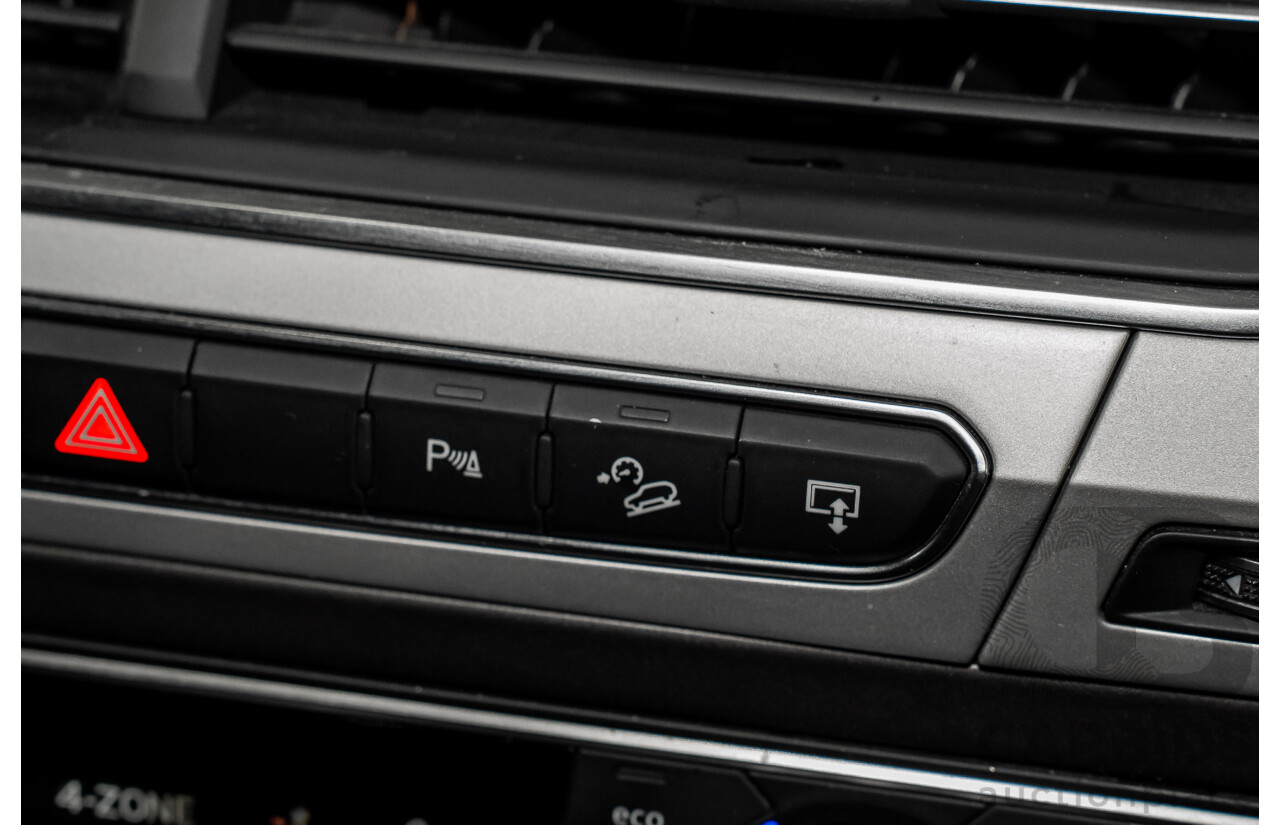 08/2017 Audi Q7 3.0 TDI Quattro (160kW AWD) 4M MY17 4d Wagon Brilliant Black Turbo Diesel V6 3.0L