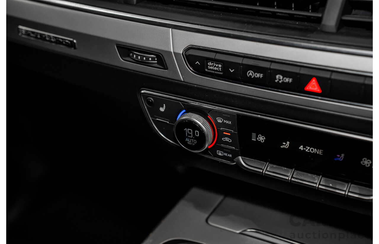 08/2017 Audi Q7 3.0 TDI Quattro (160kW AWD) 4M MY17 4d Wagon Brilliant Black Turbo Diesel V6 3.0L