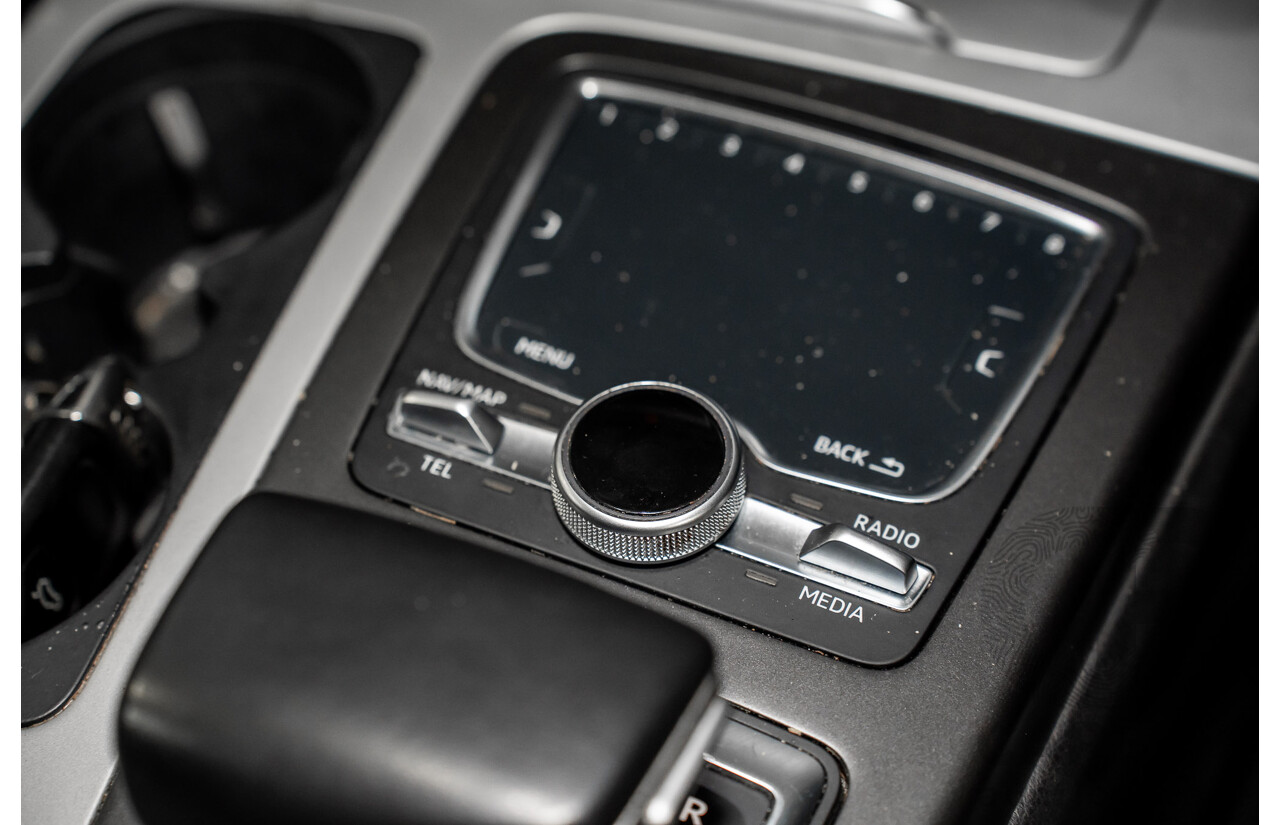 08/2017 Audi Q7 3.0 TDI Quattro (160kW AWD) 4M MY17 4d Wagon Brilliant Black Turbo Diesel V6 3.0L