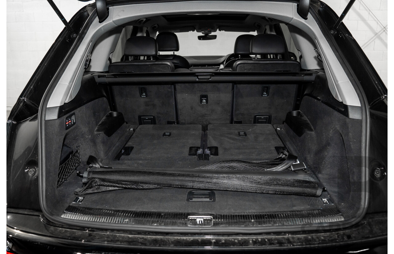 08/2017 Audi Q7 3.0 TDI Quattro (160kW AWD) 4M MY17 4d Wagon Brilliant Black Turbo Diesel V6 3.0L