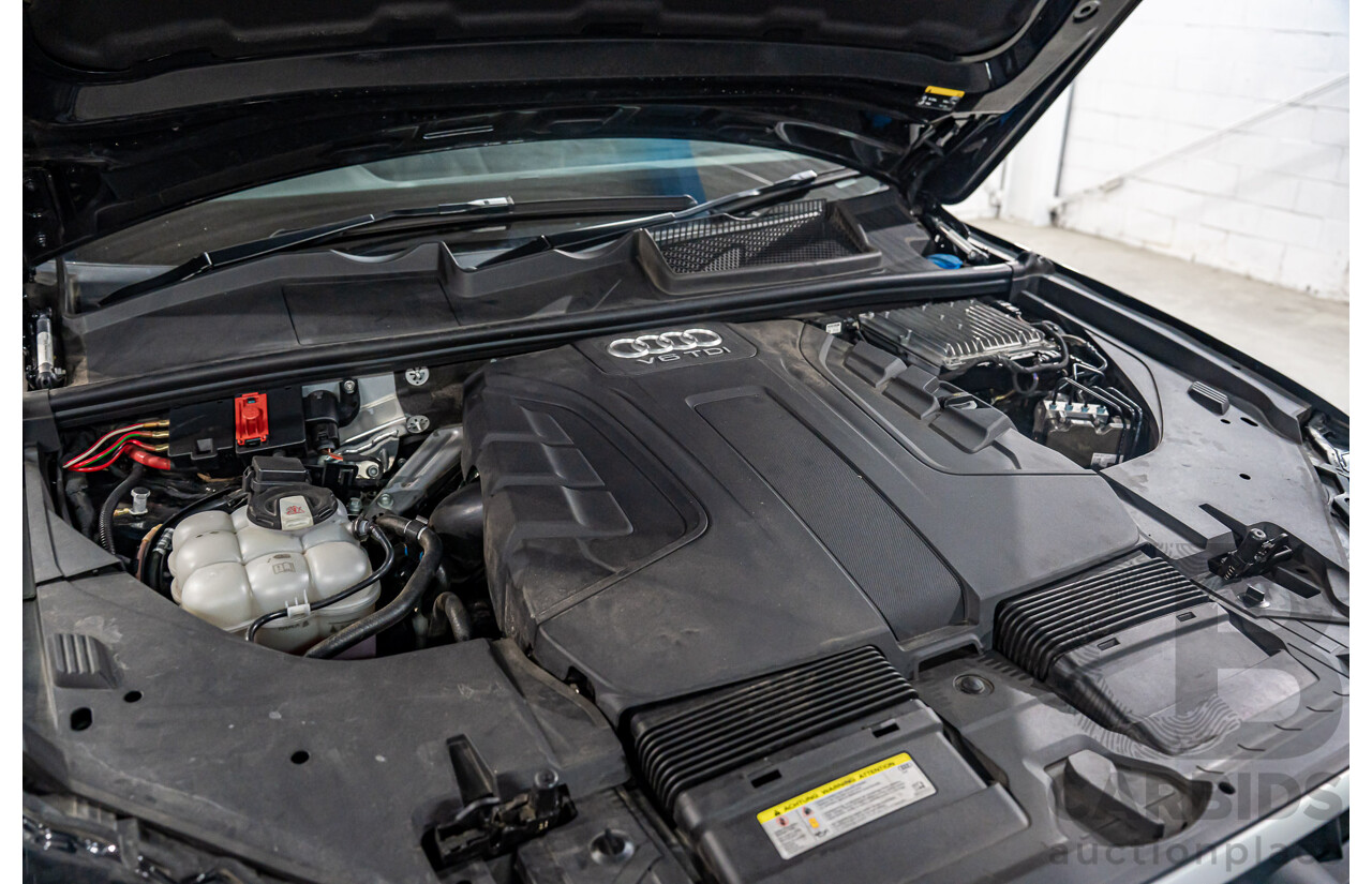 08/2017 Audi Q7 3.0 TDI Quattro (160kW AWD) 4M MY17 4d Wagon Brilliant Black Turbo Diesel V6 3.0L