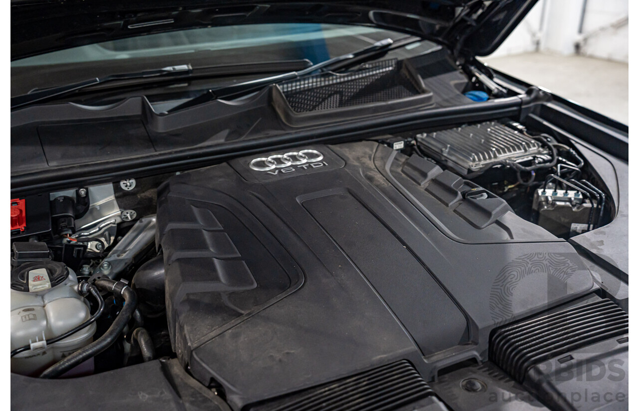 08/2017 Audi Q7 3.0 TDI Quattro (160kW AWD) 4M MY17 4d Wagon Brilliant Black Turbo Diesel V6 3.0L