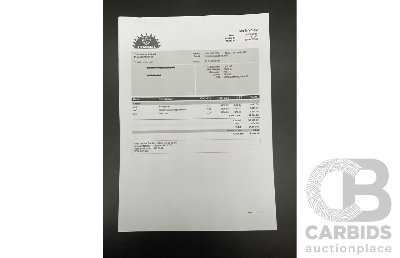 08/2017 Audi Q7 3.0 TDI Quattro (160kW AWD) 4M MY17 4d Wagon Brilliant Black Turbo Diesel V6 3.0L