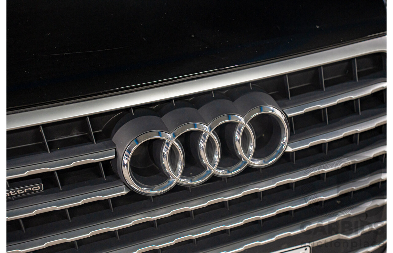 08/2017 Audi Q7 3.0 TDI Quattro (160kW AWD) 4M MY17 4d Wagon Brilliant Black Turbo Diesel V6 3.0L