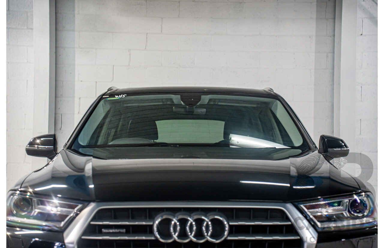 08/2017 Audi Q7 3.0 TDI Quattro (160kW AWD) 4M MY17 4d Wagon Brilliant Black Turbo Diesel V6 3.0L