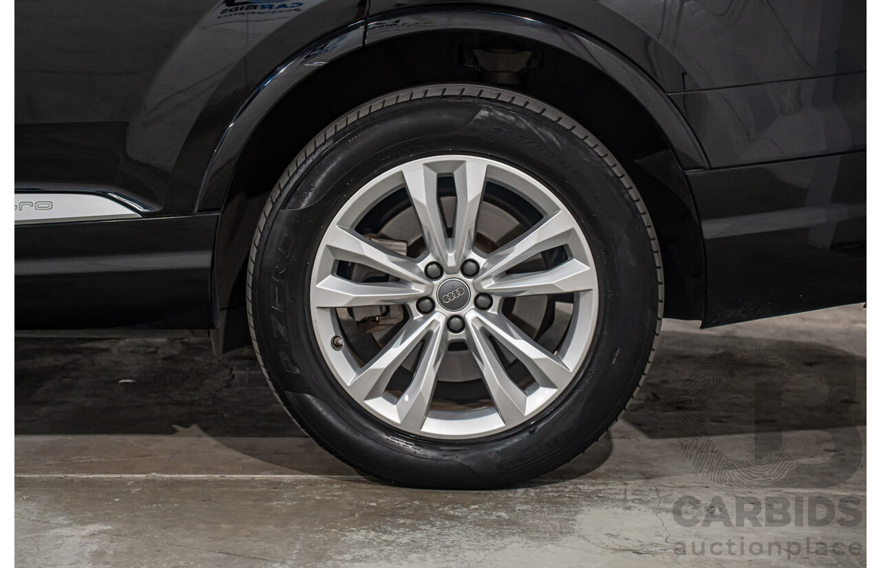 08/2017 Audi Q7 3.0 TDI Quattro (160kW AWD) 4M MY17 4d Wagon Brilliant Black Turbo Diesel V6 3.0L