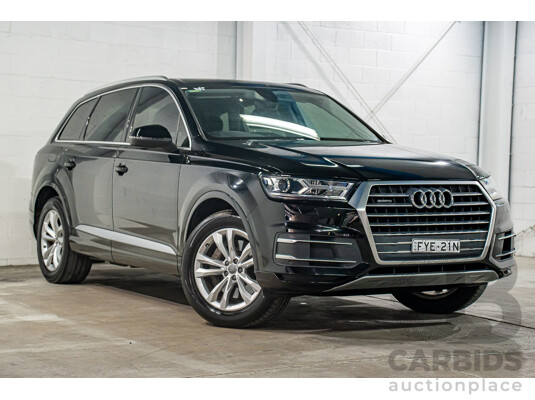 08/2017 Audi Q7 3.0 TDI Quattro (160kW AWD) 4M MY17 4d Wagon Brilliant Black Turbo Diesel V6 3.0L