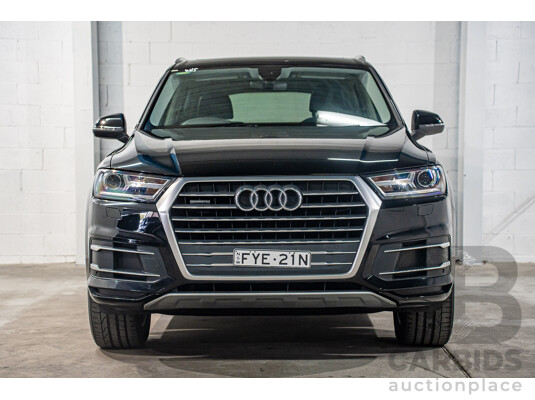 8/2017 Audi Q7 3.0 TDI Quattro (160kW AWD) 4M MY17 4d Wagon Brilliant Black Turbo Diesel V6 3.0L