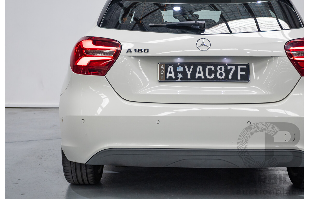 10/2016 Mercedes-Benz A180 176 MY17 5D Hatchback Cirrus White Turbo 1.6L