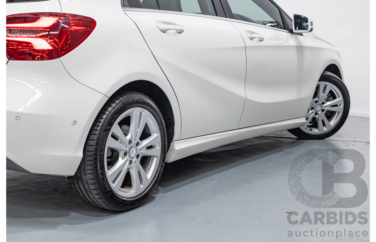 10/2016 Mercedes-Benz A180 176 MY17 5D Hatchback Cirrus White Turbo 1.6L