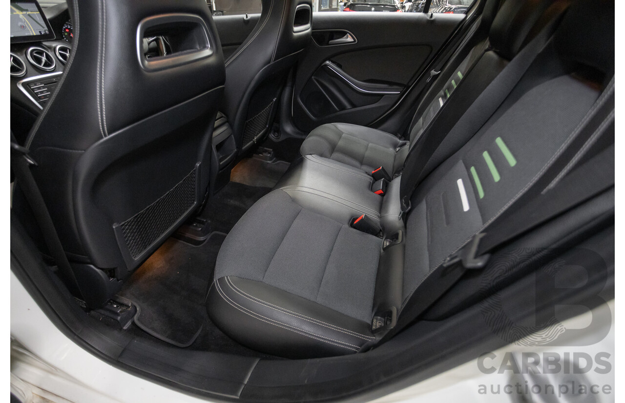 10/2016 Mercedes-Benz A180 176 MY17 5D Hatchback Cirrus White Turbo 1.6L