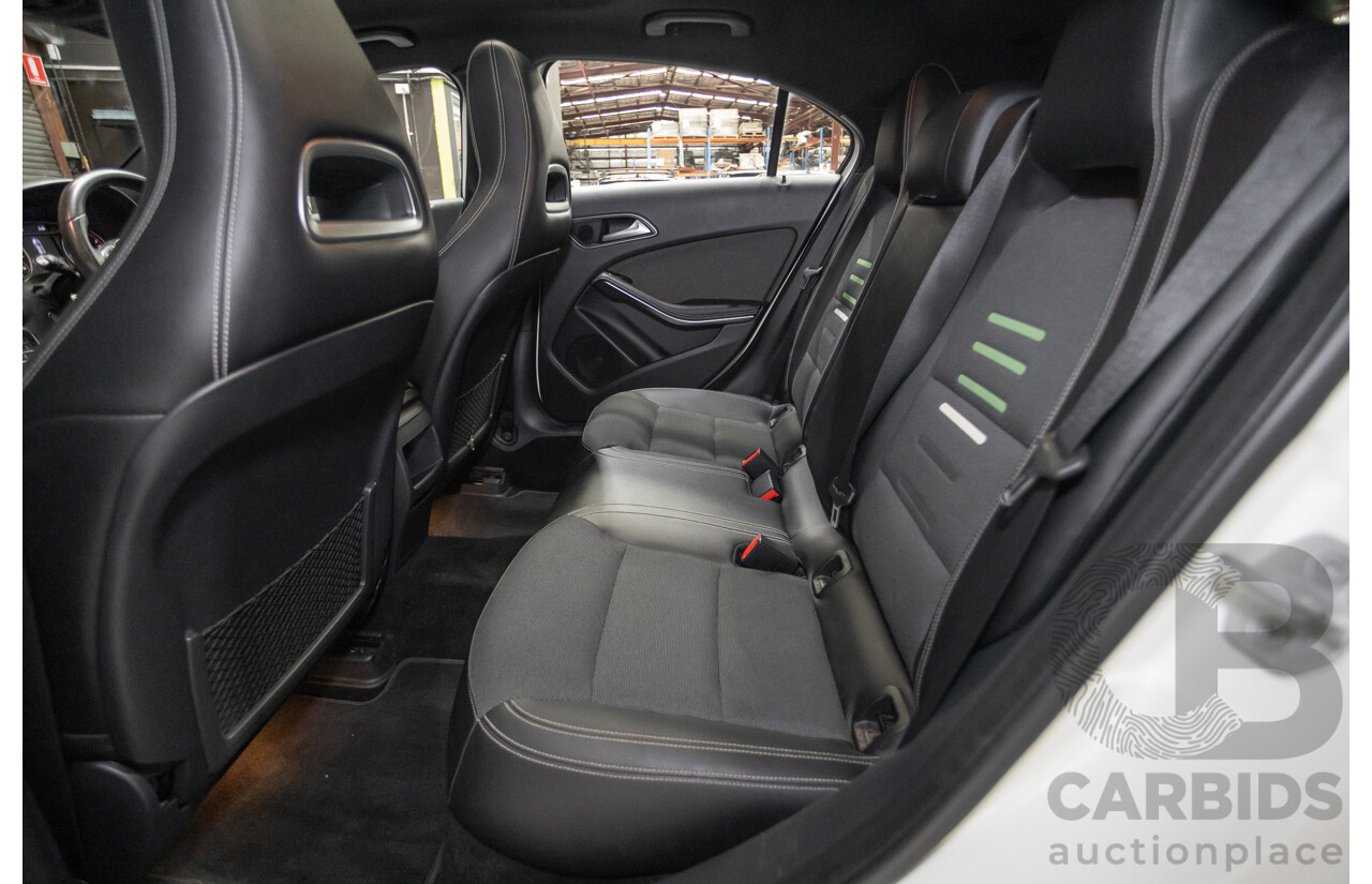 10/2016 Mercedes-Benz A180 176 MY17 5D Hatchback Cirrus White Turbo 1.6L