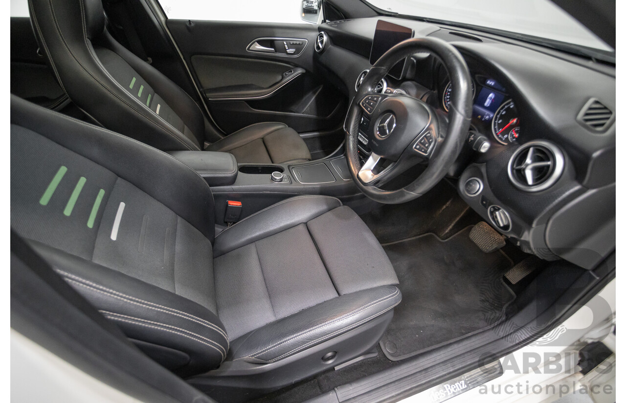 10/2016 Mercedes-Benz A180 176 MY17 5D Hatchback Cirrus White Turbo 1.6L