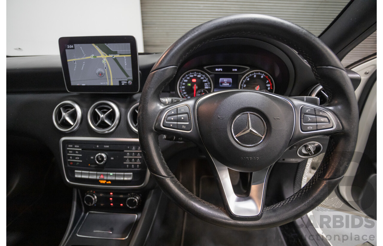 10/2016 Mercedes-Benz A180 176 MY17 5D Hatchback Cirrus White Turbo 1.6L