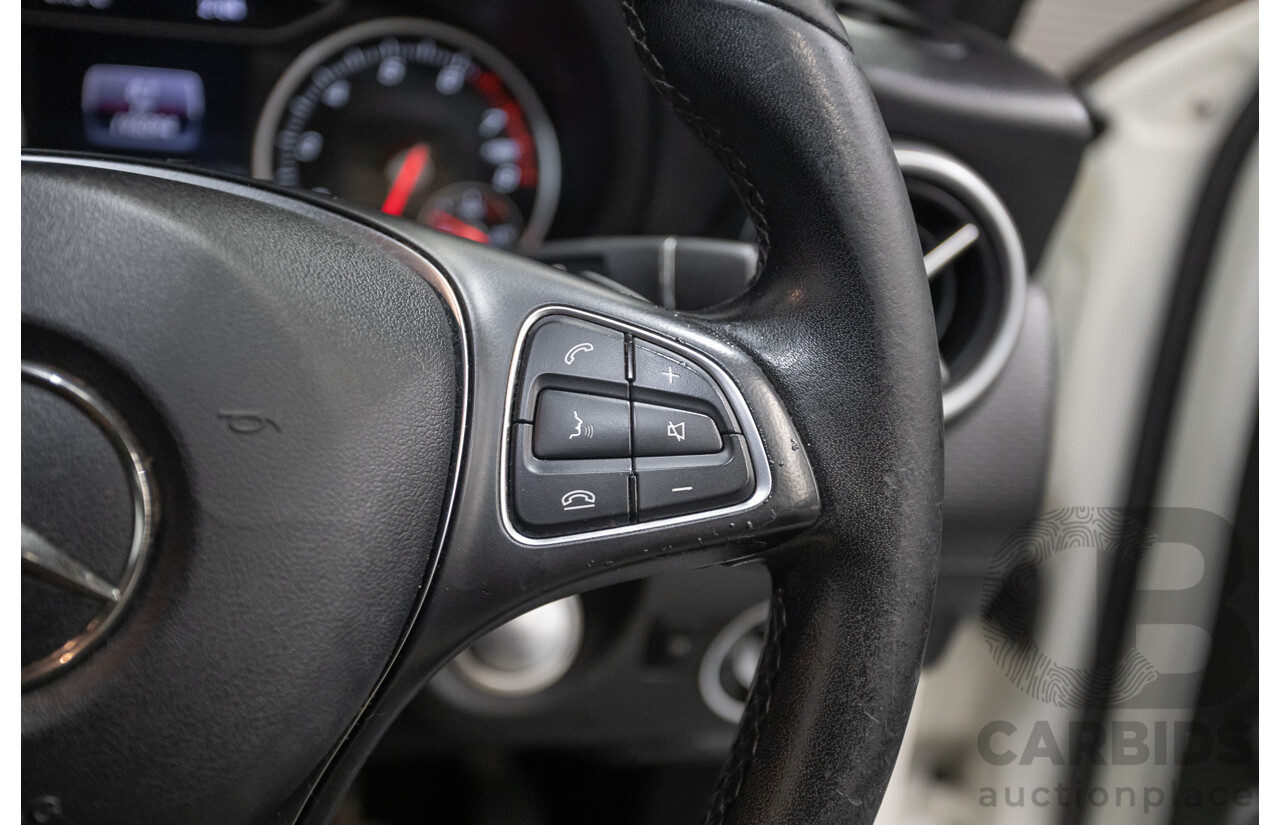 10/2016 Mercedes-Benz A180 176 MY17 5D Hatchback Cirrus White Turbo 1.6L