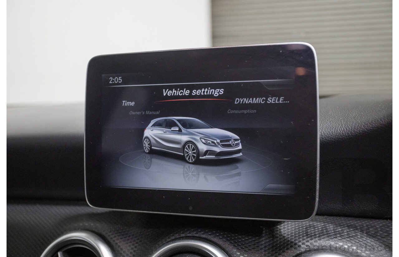 10/2016 Mercedes-Benz A180 176 MY17 5D Hatchback Cirrus White Turbo 1.6L