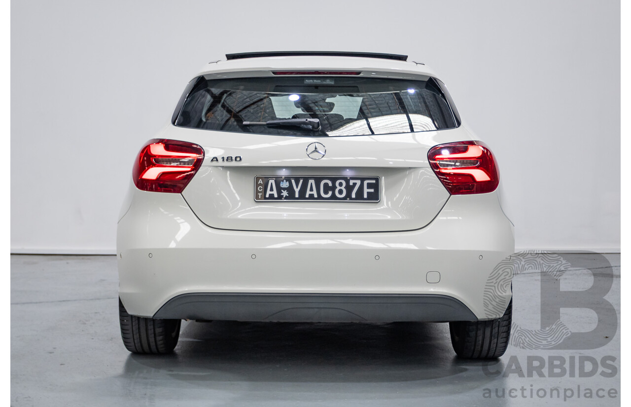 10/2016 Mercedes-Benz A180 176 MY17 5D Hatchback Cirrus White Turbo 1.6L