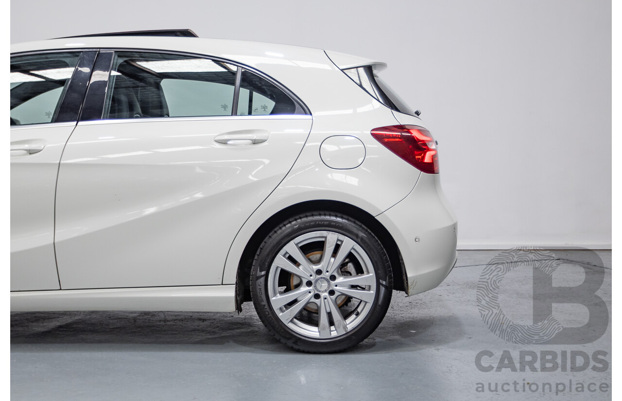 10/2016 Mercedes-Benz A180 176 MY17 5D Hatchback Cirrus White Turbo 1.6L
