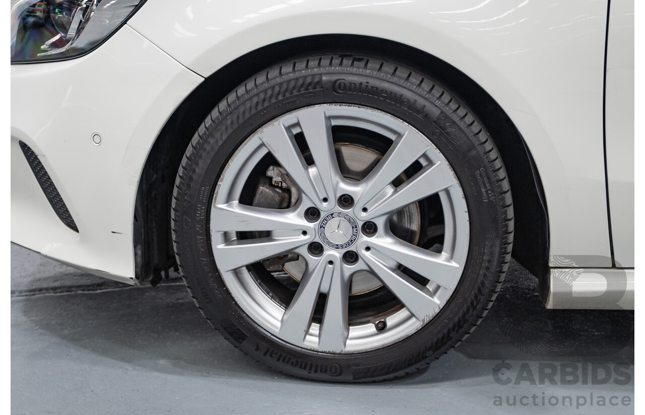 10/2016 Mercedes-Benz A180 176 MY17 5D Hatchback Cirrus White Turbo 1.6L
